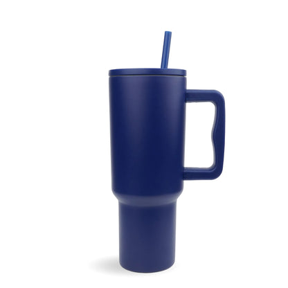 Master Maker Crafts -  40 oz Handled Tumbler Modern II Matte - Navy Blue
