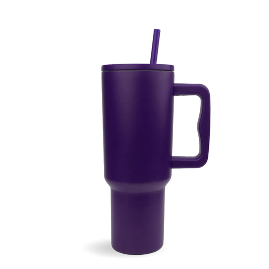 Master Maker Crafts -  40 oz Handled Tumbler Modern II Matte - Dark Purple