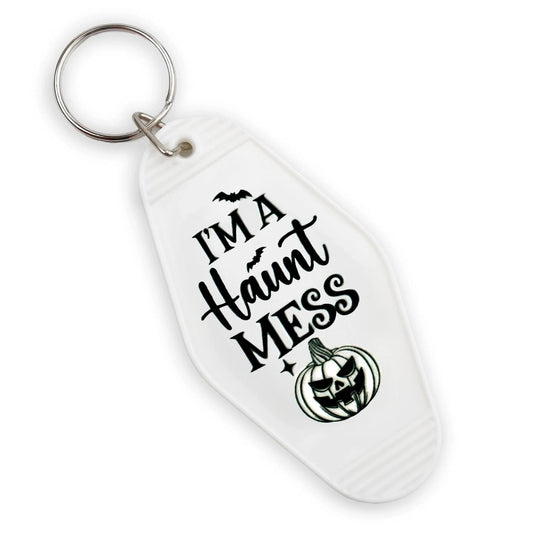 Master Maker Crafts -  UV DTF Decal - Haunt Mess 4 Set 2" (Keychain NOT Inclued)