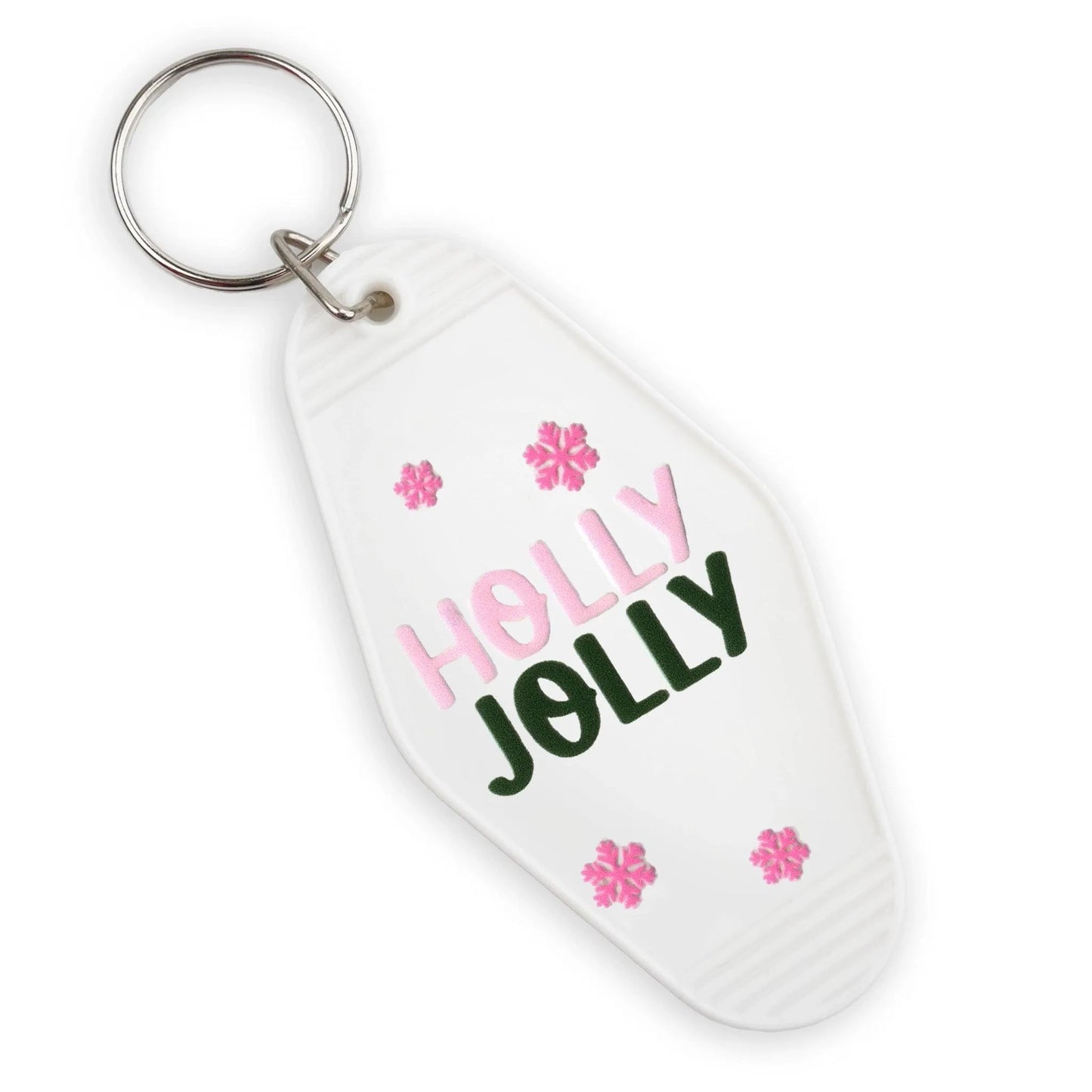 Master Maker Crafts -  UV DTF Decal - Holly Jolly Snowflakes 4 Set 2" (Keychain NOT Inclued)