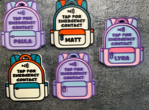 ICE In Case Of Emergency 3D NFC Tag Keychain