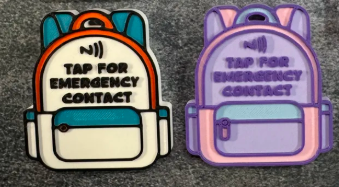 ICE In Case Of Emergency 3D NFC Tag Keychain