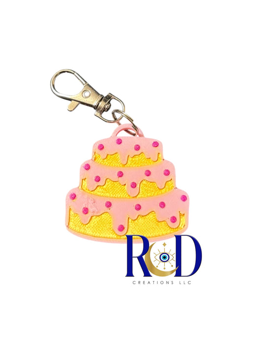 Cake Boss Ready to Ship NFC Weblink Keychain -3D Printed Social Media Scan Tag for Content Creators and Businesses