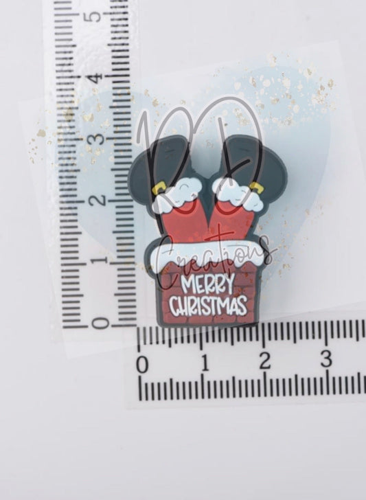 Christmas Chimney Santa PVC Focal - RD Creations Exclusive