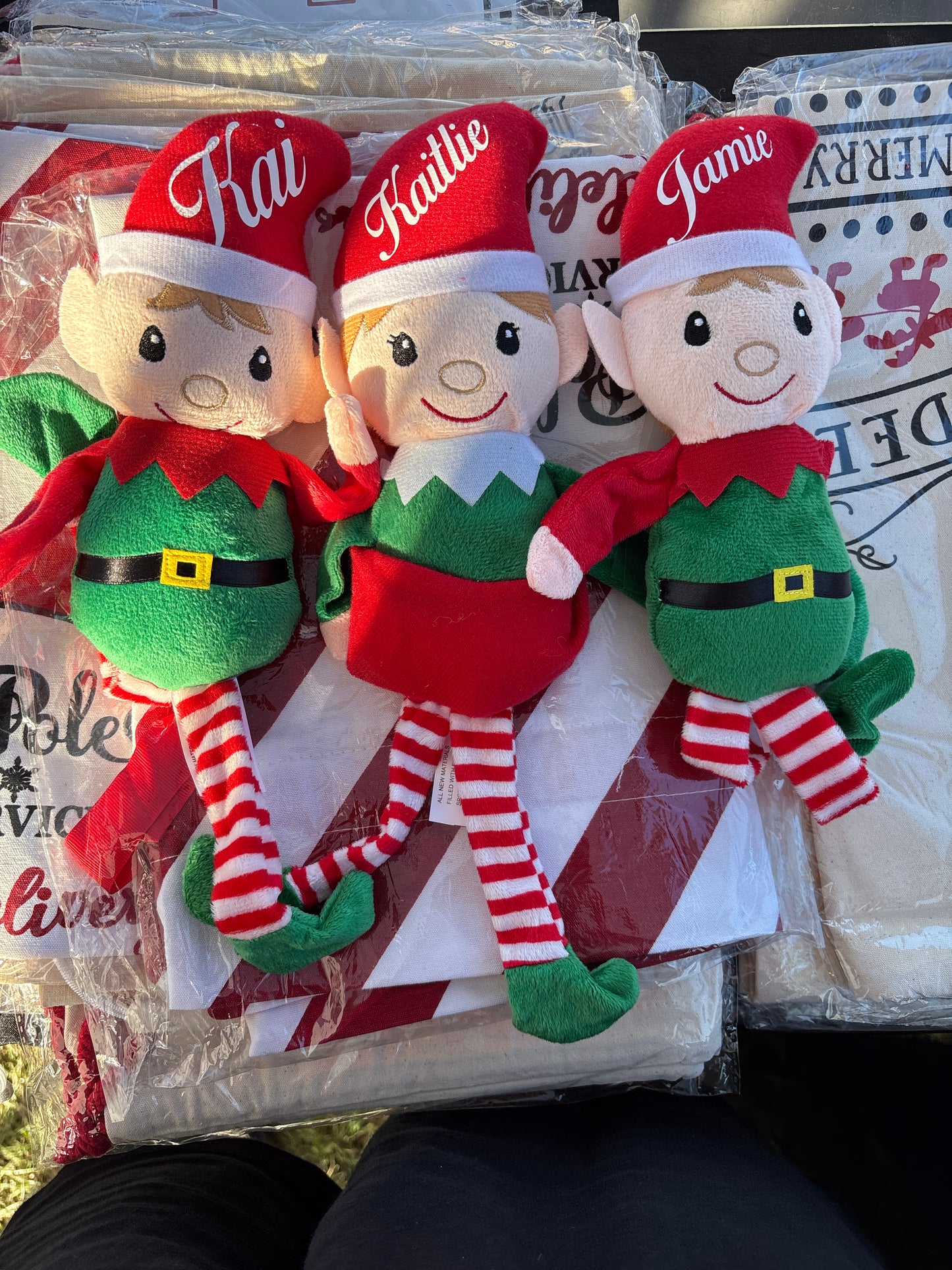TaTN Christmas Plush - Personalize Elf 14.5x4 inches