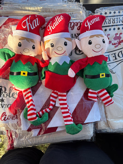 TaTN Christmas Plush - Personalize Elf 14.5x4 inches