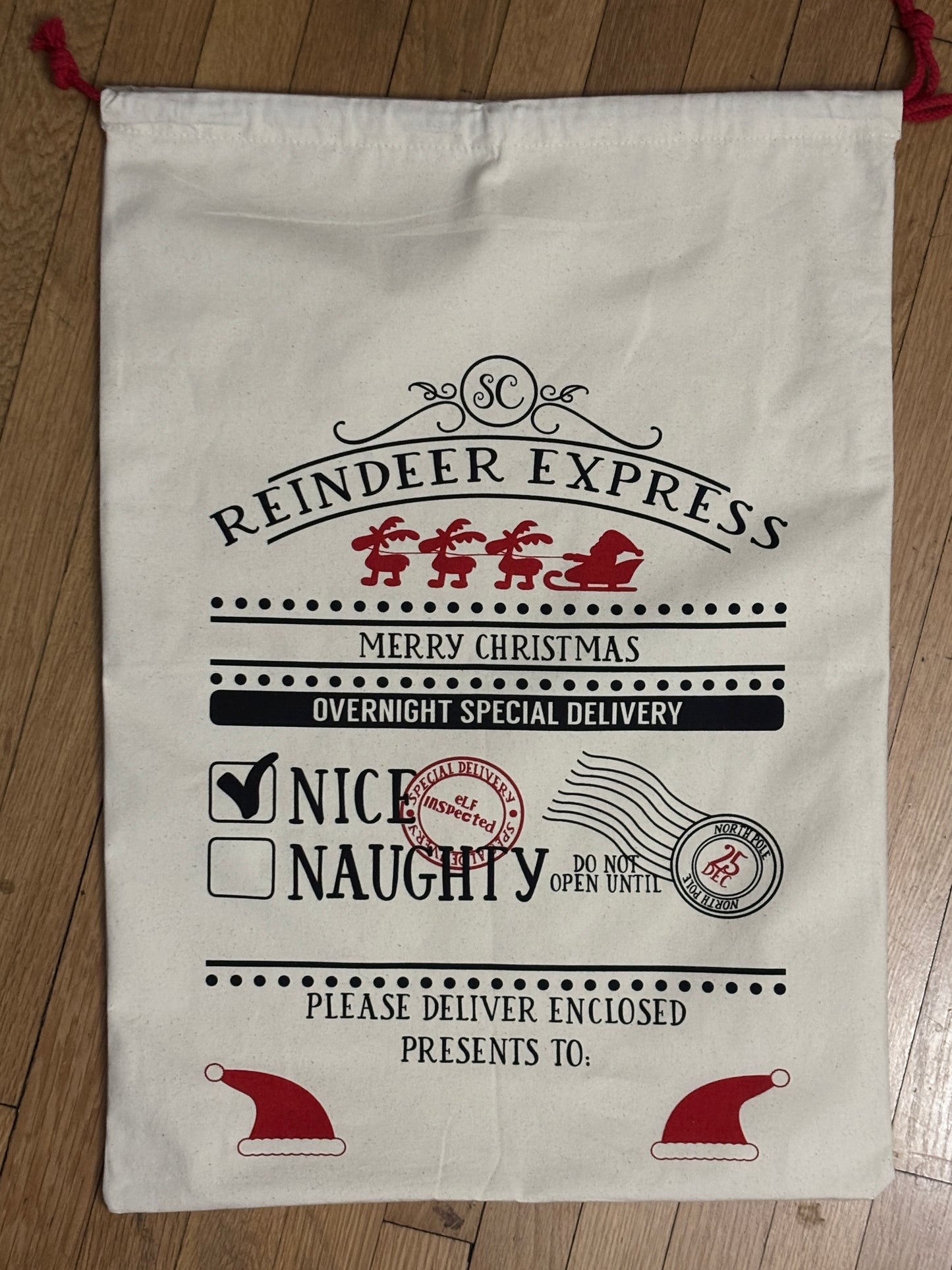 TaTN Christmas - Personalized Santa Sack - Santa Bag - Gift Bag