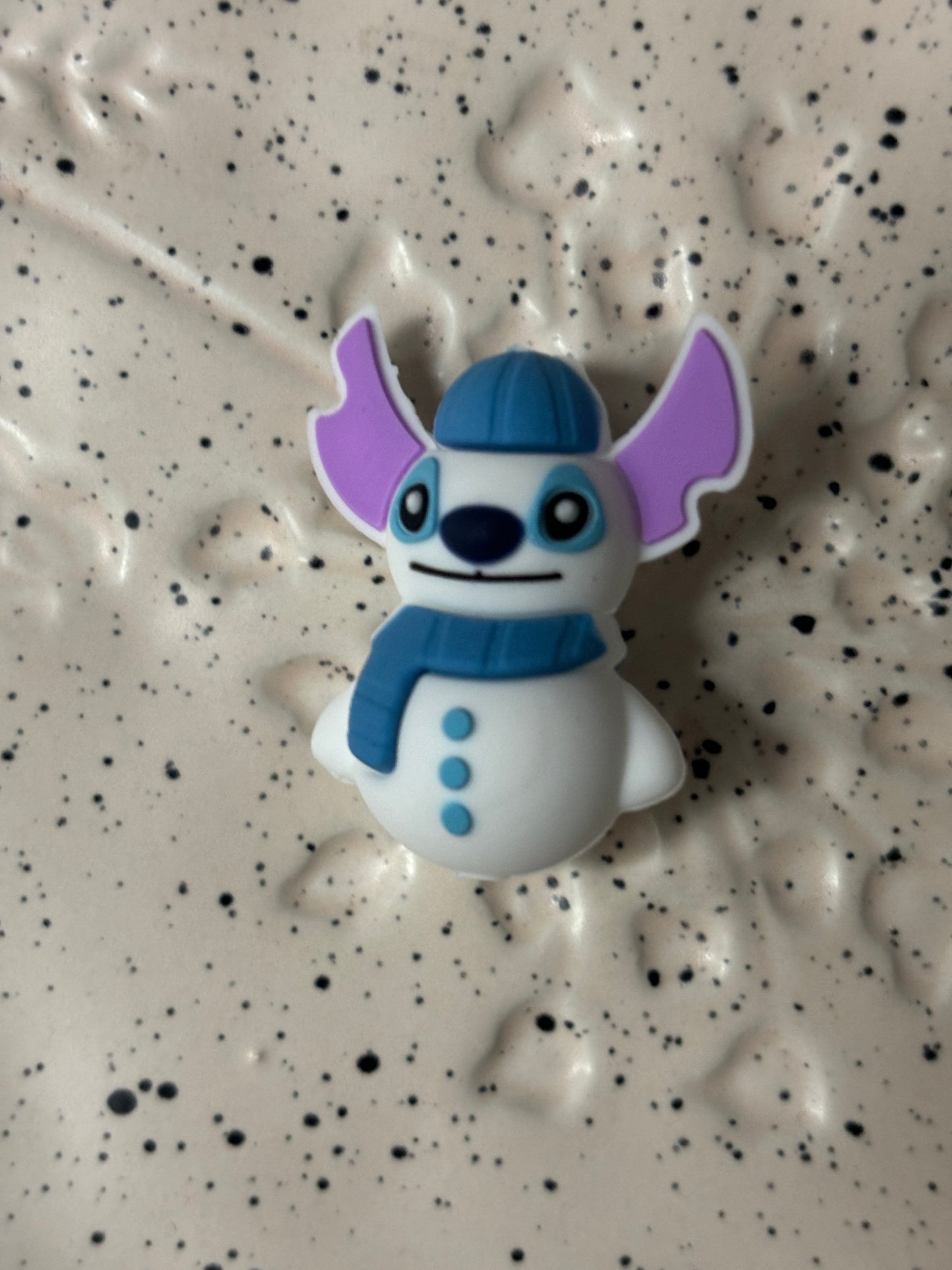 0151 - Disney - Stitch Snowman 3D Silicone Focal - Bead Sister Collab