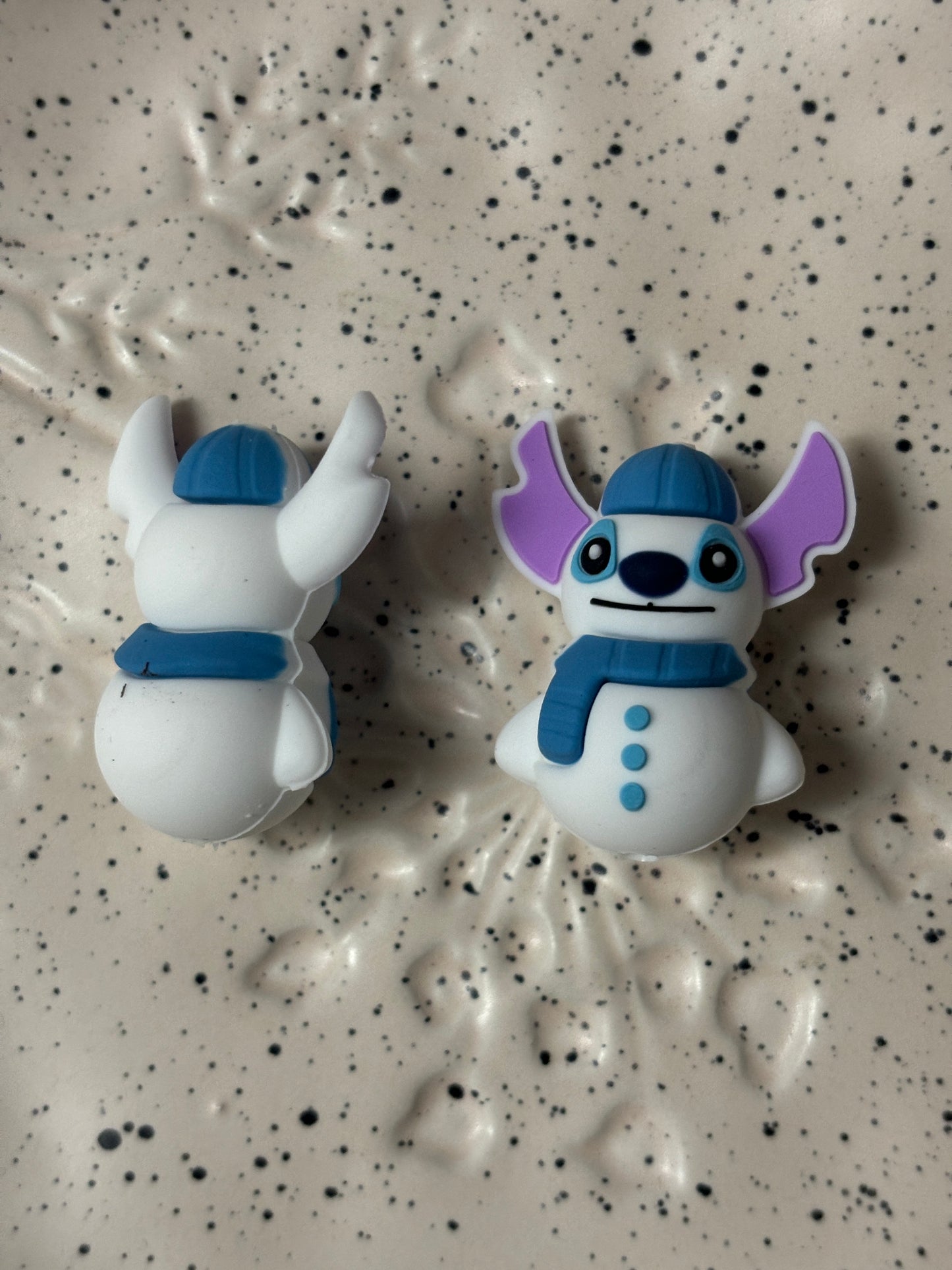 0151 - Disney - Stitch Snowman 3D Silicone Focal - Bead Sister Collab