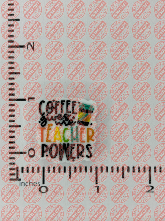 School - Coffee Gives Teaching Powers Silicone Focal 8518