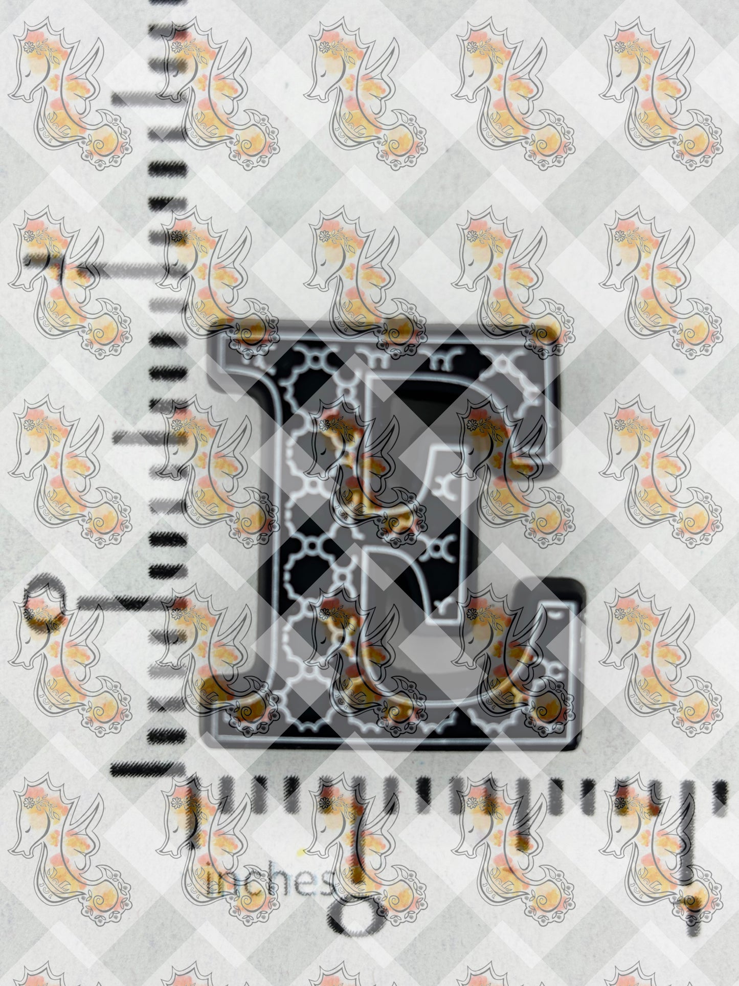 Alphabet E Silicone Focal Collection ~ Collab with RD Creations