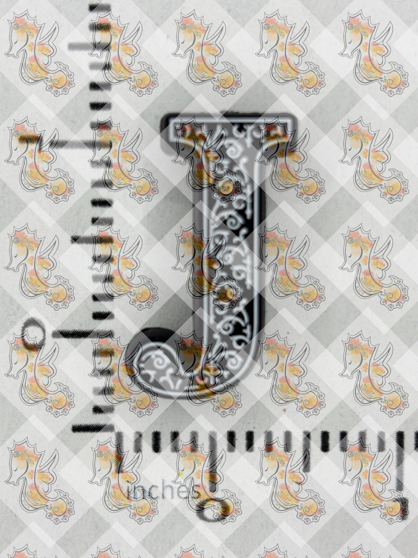 Alphabet J Silicone Focal