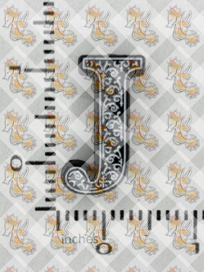 Alphabet J Silicone Focal