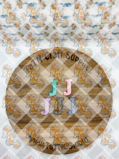 Alphabet J Silicone Focal