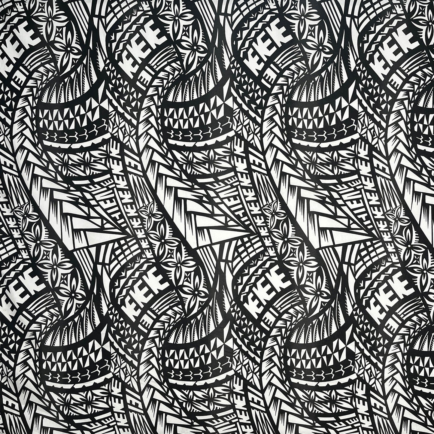 Traditional Polynesian Tattoo Fabric | Muslin Cotton