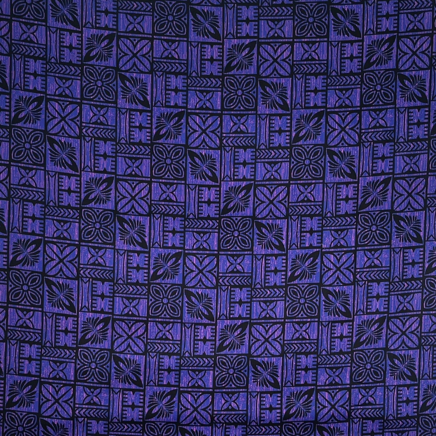 Traditional Polynesian Tapa Pattern Cotton Fabric | Islands Fabric