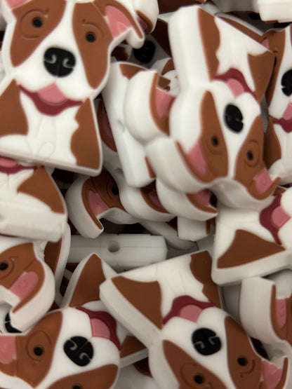 Animal - Dog - Pitbull Light Brown Silicone Focal 0068 - 10 Count
