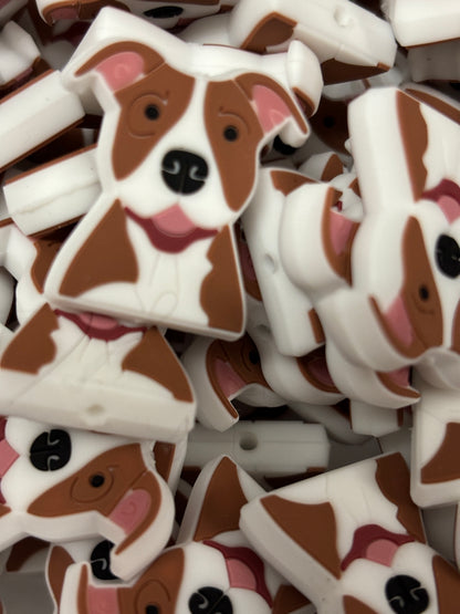 Animal - Dog - Pitbull Light Brown Silicone Focal 0068 - 10 Count