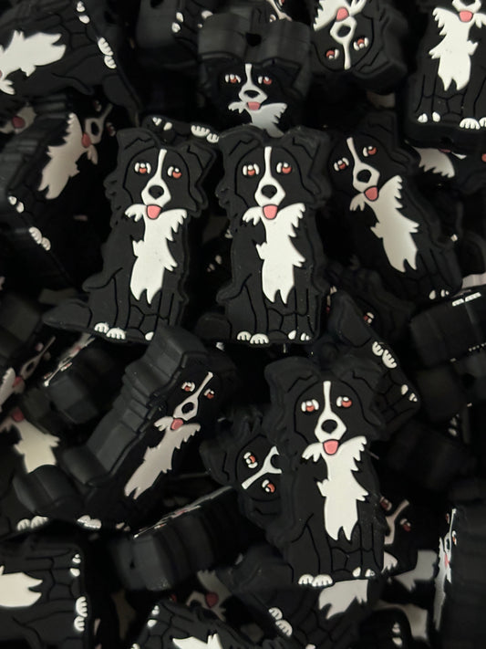 0037 - Animal - Dog - Border Collie Silicone Focal