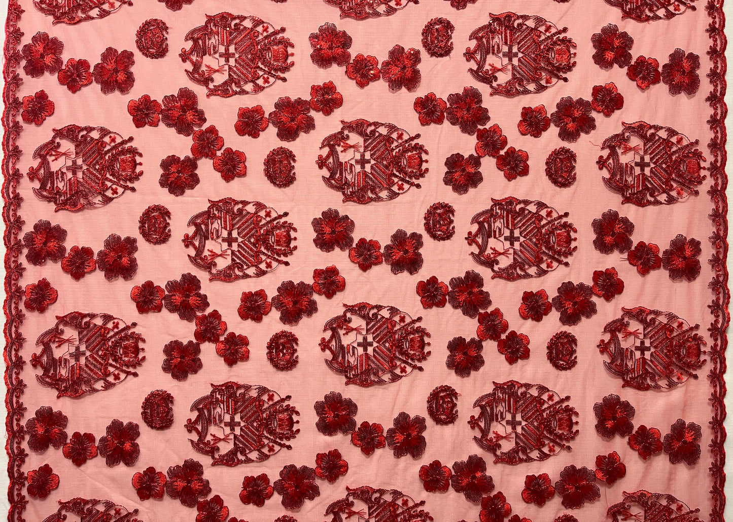 Hibiscus Tonga Seal Lace | Islands Fabric