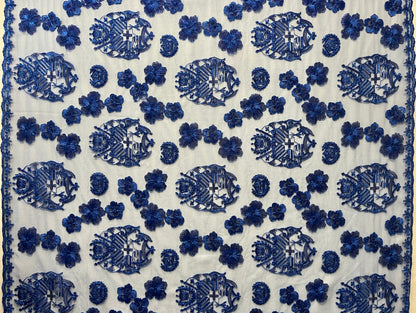 Hibiscus Tonga Seal Lace | Islands Fabric