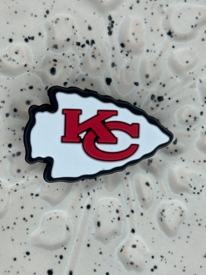Football - Kansas City Chiefs White Silicone Focal