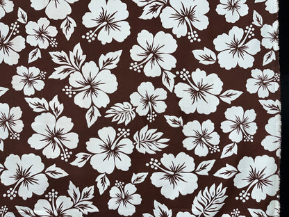 Hibiscus Flower Polyester Fabric | Islands Fabric