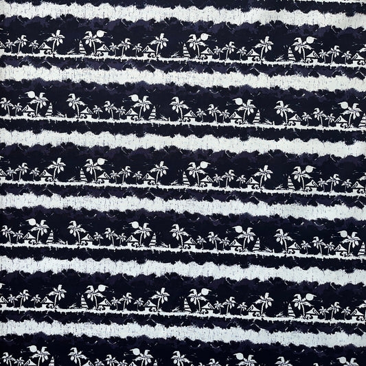 Lagoon Nights Rayon Fabric | Islands Fabric