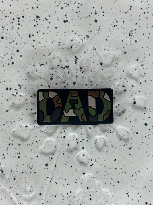 Military - Camo Dad Silicone Focal