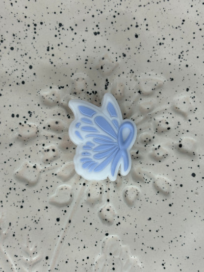 Awareness - Butterfly Awareness Silicone Focal 0417