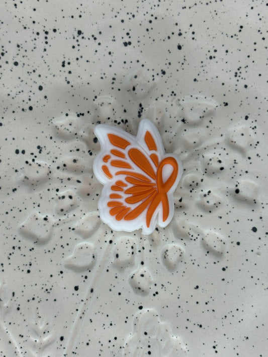 Awareness - Butterfly Awareness Silicone Focal 0417