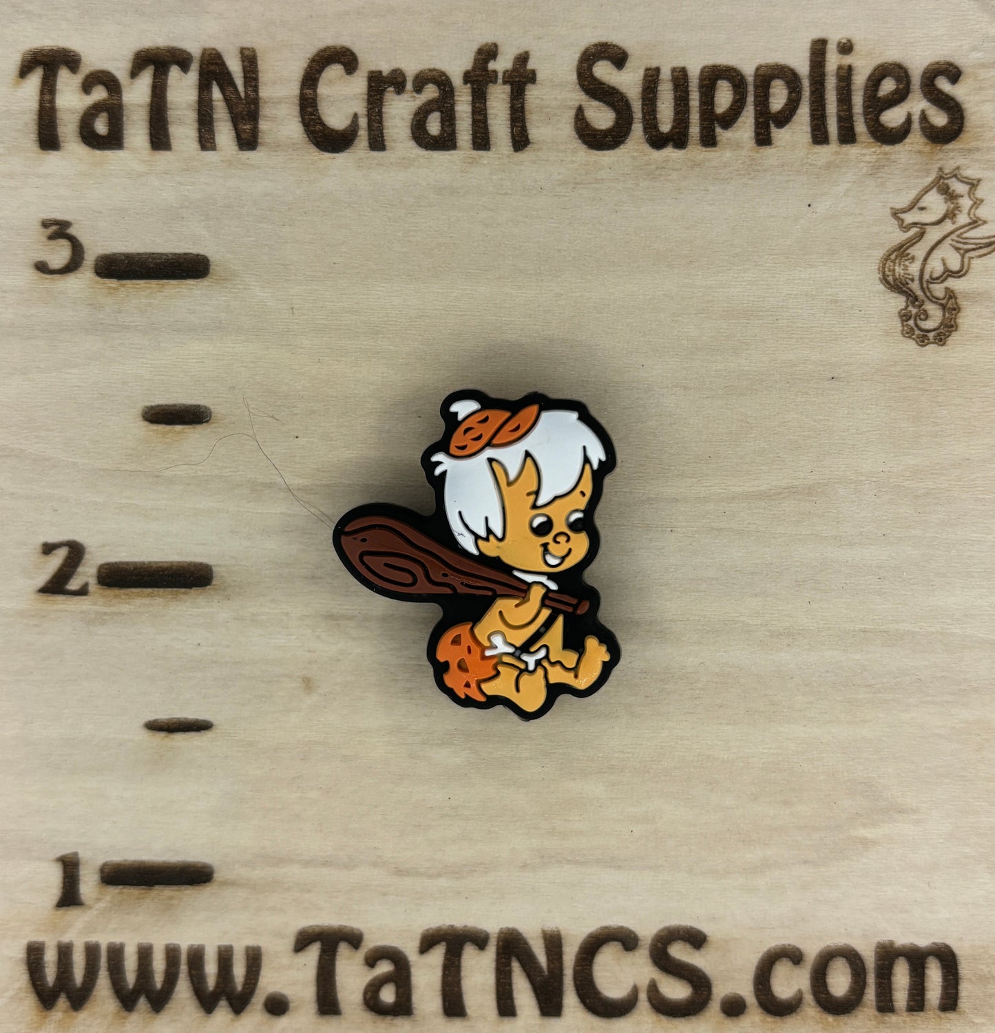 Cartoon - Flintstones - Bam Bam Silicone Focal - 5 Count