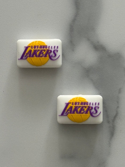 Basketball - LA Lakers Silicone Focal - Bead Sister Collab 0223 - 5 Count