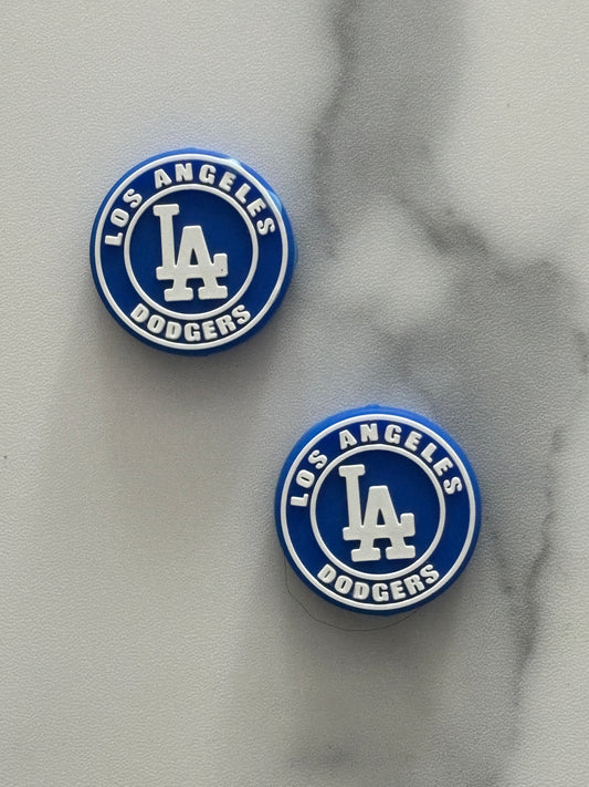 Baseball - LA Dodgers Round Silicone Focal 9519 - 5 Count