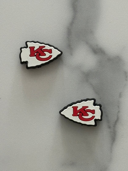 Football - Kansas City Chiefs White Silicone Focal