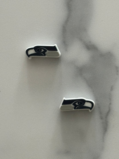 NFL - Seattle Seahawks Silicone Focal - Bead Sister Collab - 5 Count