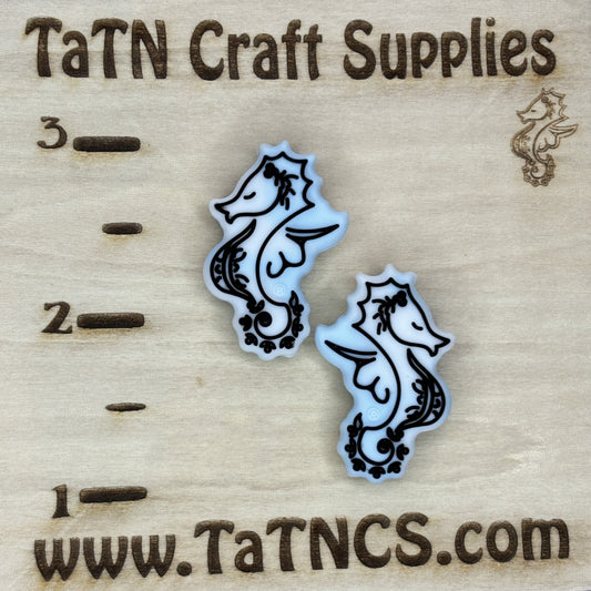 Animal - Seahorse Blue Silicone Focal 0179 - 3 Count