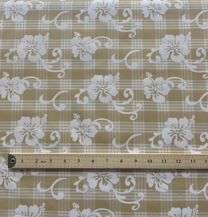 Hibiscus Palaka Cotton Fabric | Islands Fabric