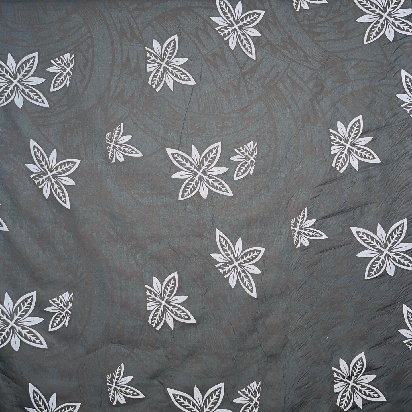 Floral Traditional Polynesian Tattoo Background Poly Cotton Fabric | Islands Fabric