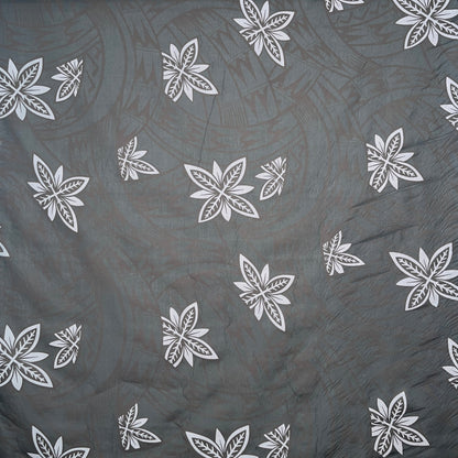 Floral Traditional Polynesian Tattoo Background Poly Cotton Fabric | Islands Fabric