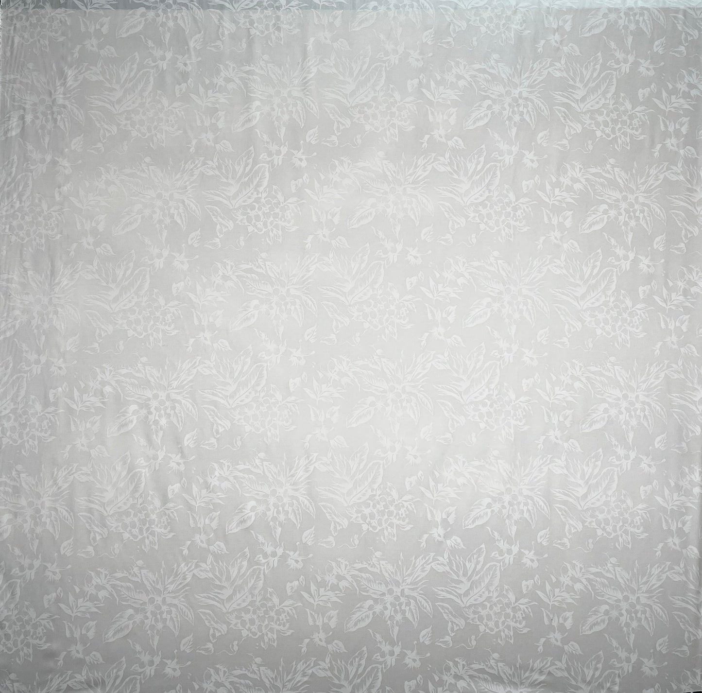 All Over Hibiscus Plumeria Tropical Leaves Rayon Poplin Fabric | Islands Fabric