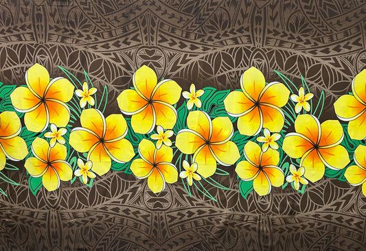 Plumeria Polyester Sarong | Islands Fabric