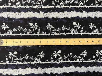 Lagoon Nights Rayon Fabric | Islands Fabric