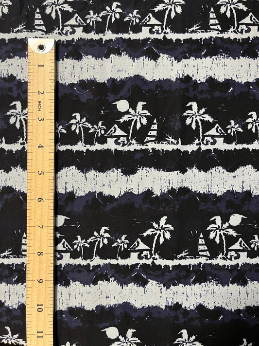 Lagoon Nights Rayon Fabric | Islands Fabric