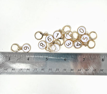 Numbered Stitch Markers (Set of 10) 0-9
