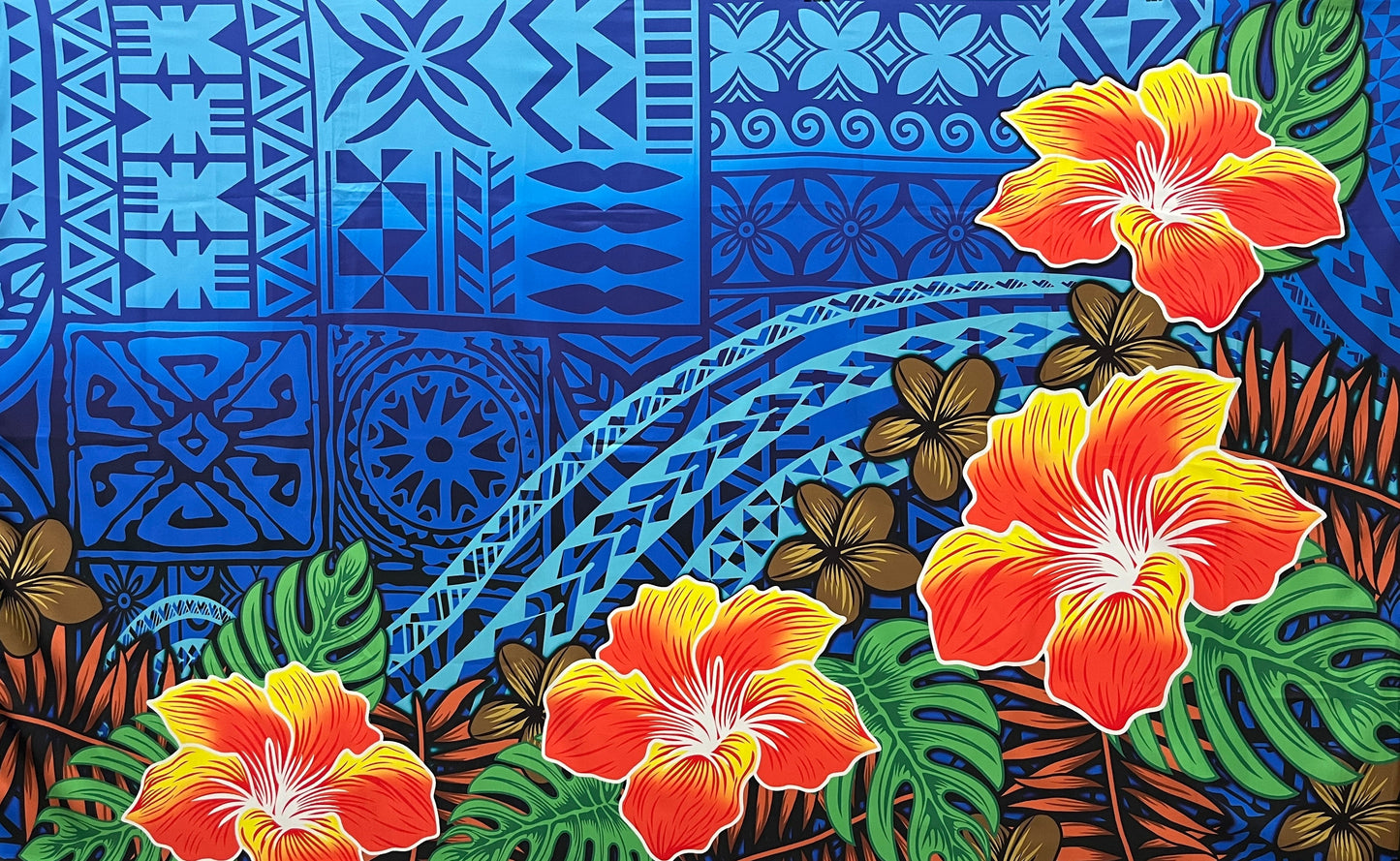 Hibiscus, Plumeria Assortment Sarong | Islands Fabric