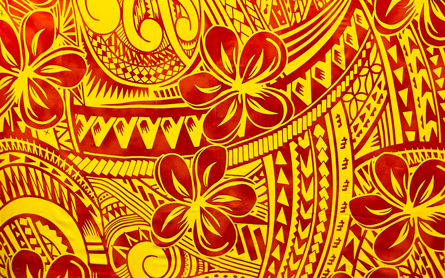 Plumeria Flower Polyester Sarong | Islands Fabric