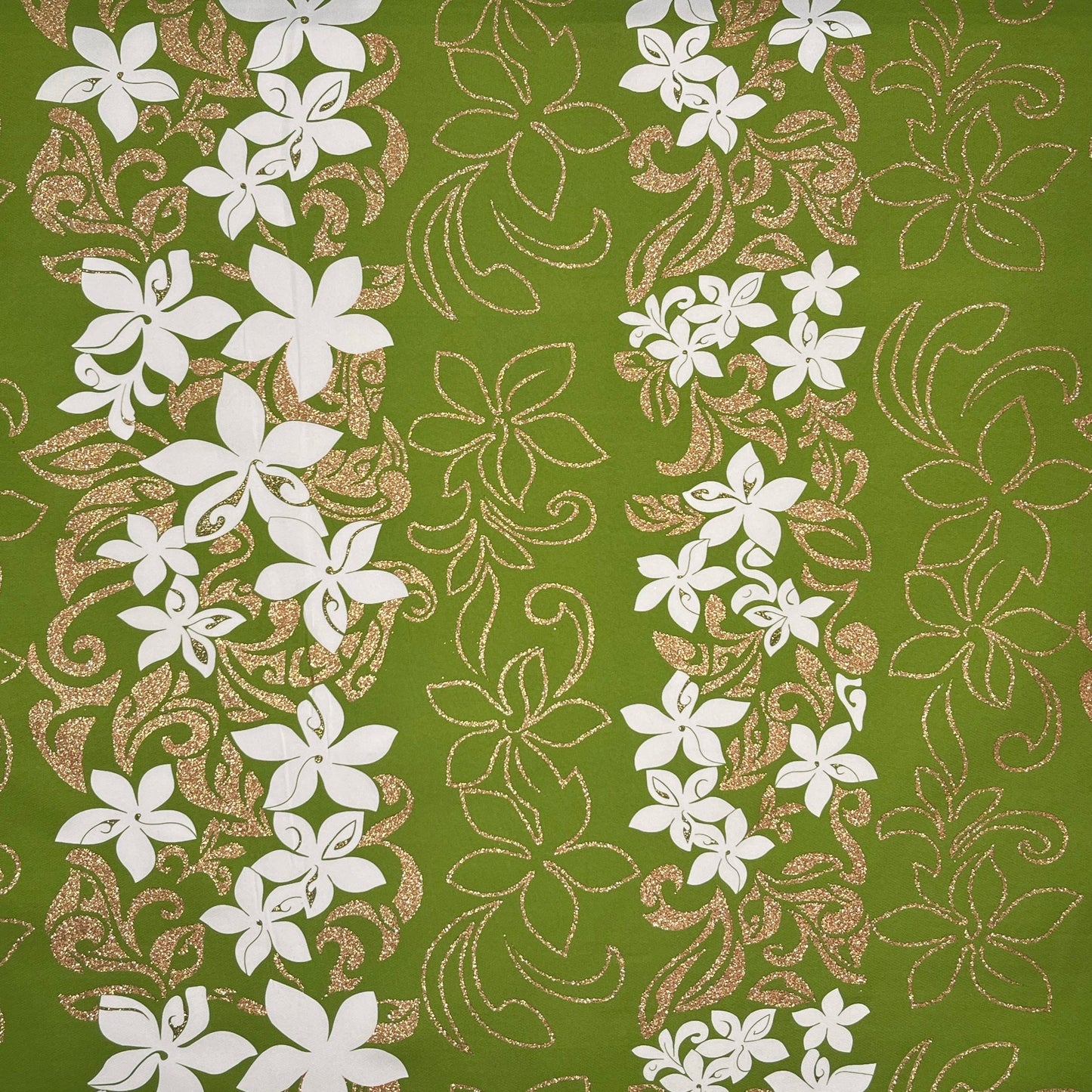 Tiare Garden Glitter Polyester Fabric| Islands Fabric