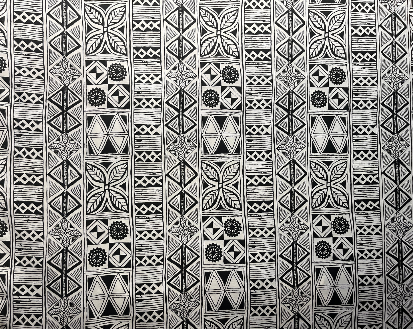Traditional Polynesian Tapa Fabric | Polyester