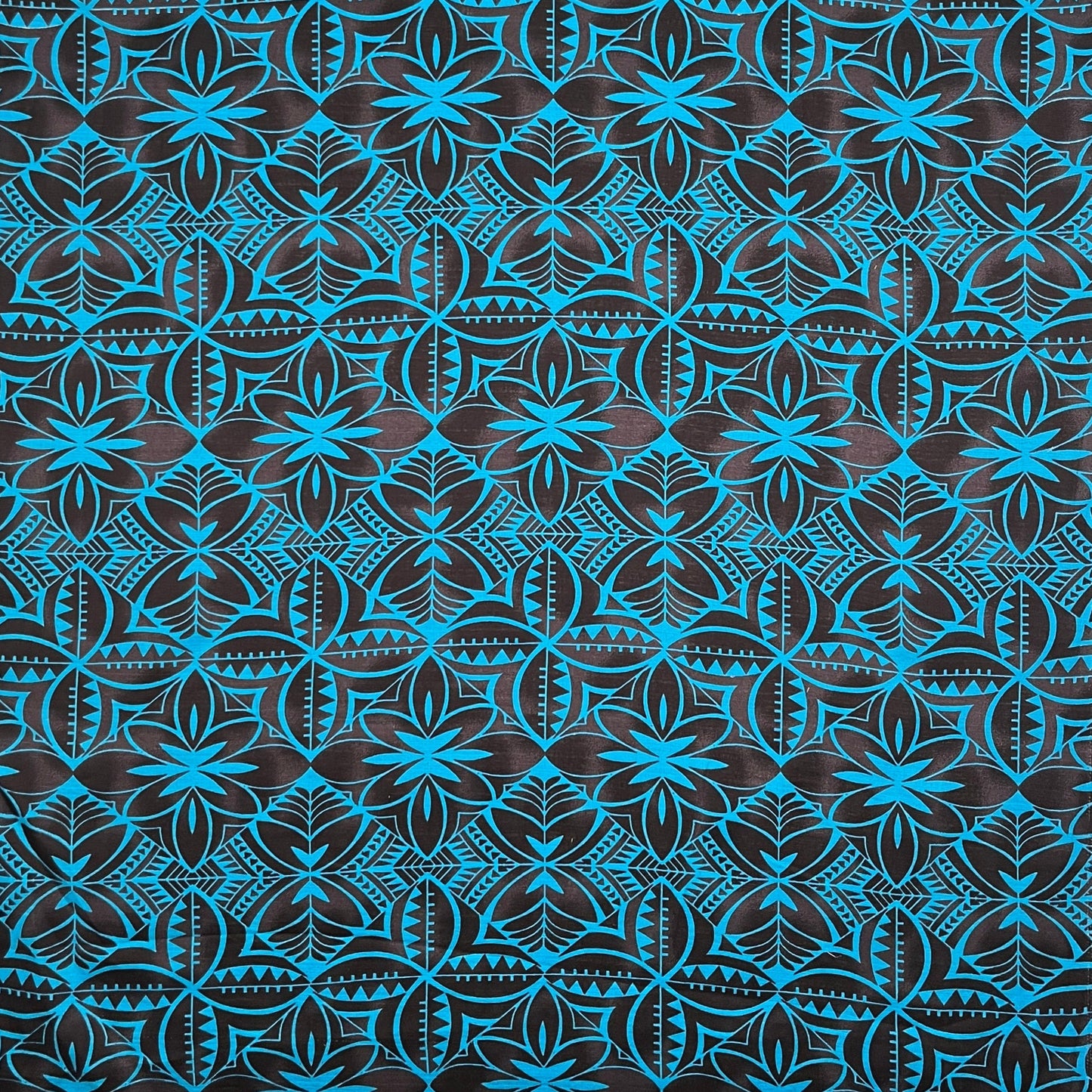 Traditional Polynesian Geometric Design Light Barkcloth Fabric| Islands Fabric